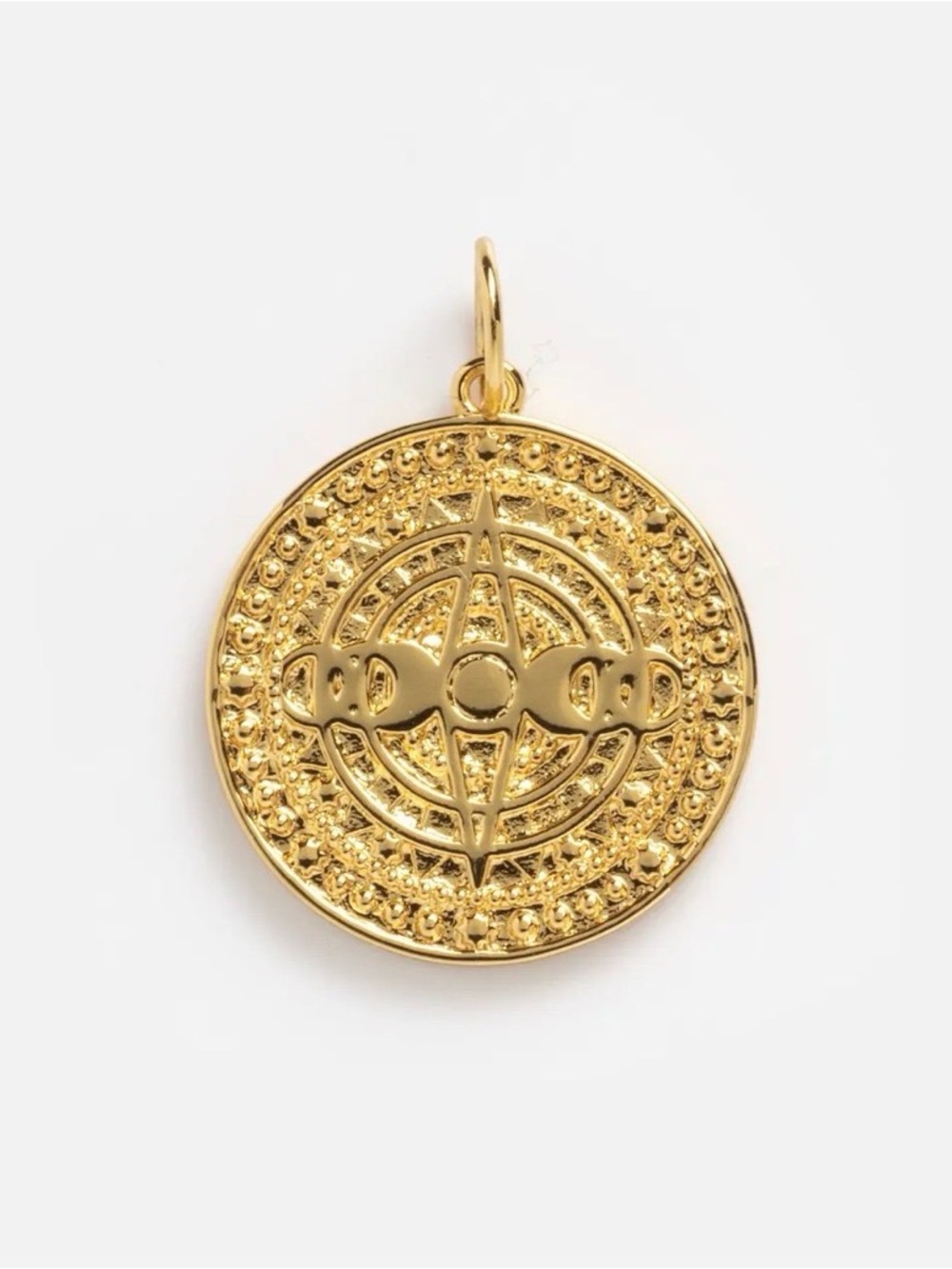 Lunar Phases Coin Charm